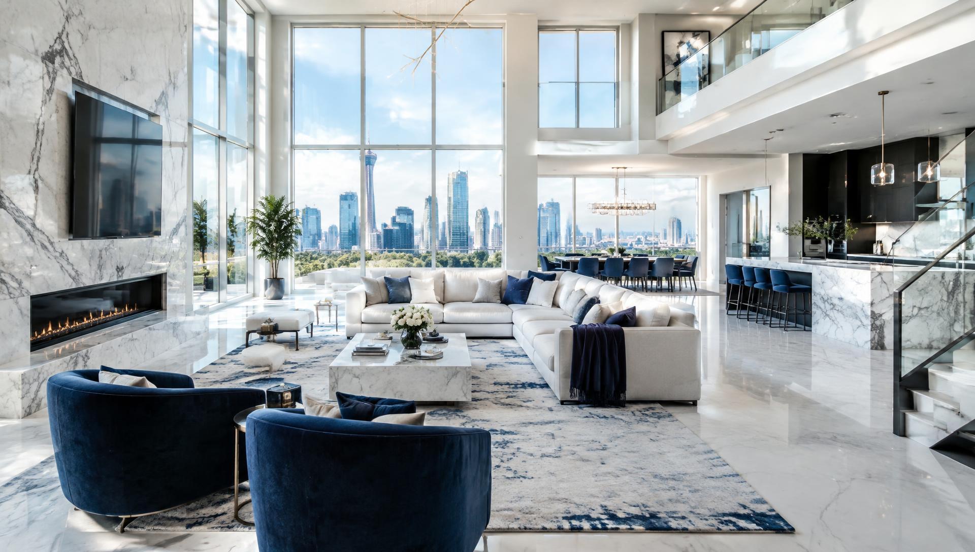 Spotless luxury living room in a DFW home